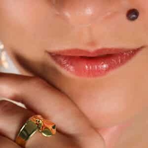 Bague MINA plaque or
