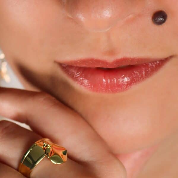 Bague MINA plaque or