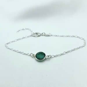 Bracelet AVA Argent topaze bleue