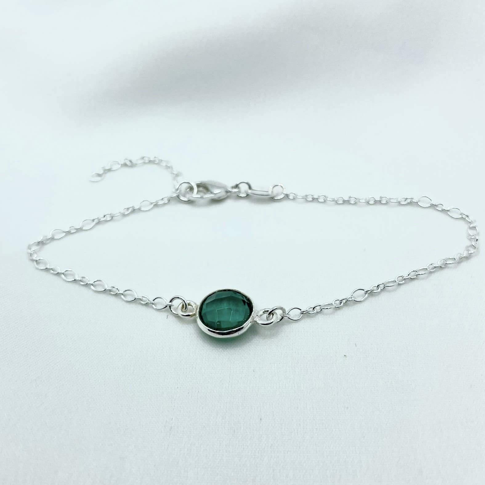 Bracelet AVA Argent topaze bleue